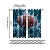 2 Stück Filtervorhänge (Ausgenommen sind Stangen, die ohne Batterien nicht beweglich sind.) Kunst RugbyHintergrundgeeignet für die Verwendung in Schlafzimmern und