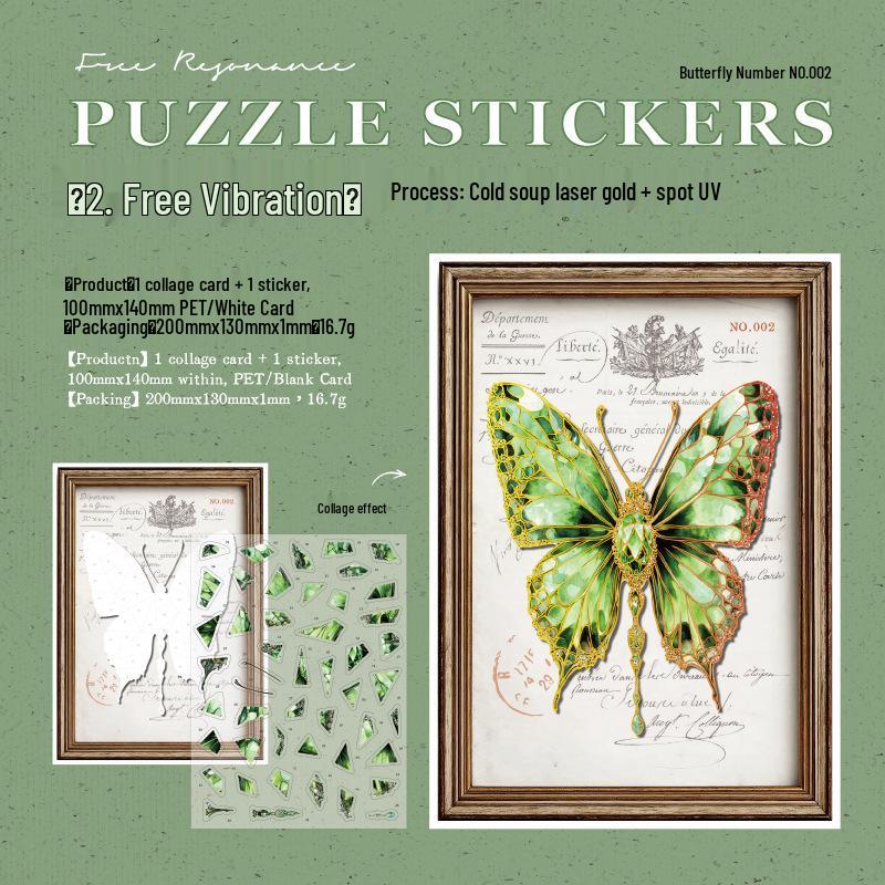 Timeless Butterfly Puzzle Stickers: Creative Educational Toy for Kids