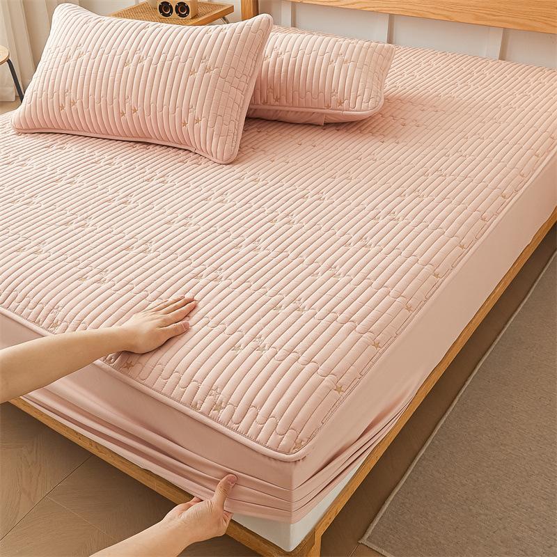 Class A Padded Mattress Three-piece Set Children's Waterproof Urine-proof Mattress Cover Single-piece Simmons Mattress Protective Cover Dust Cover