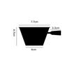 V-shaped Spout Coffee Espresso Cup Wooden Handle Coffee Extract Cup Coffee Measuring Cup  Home