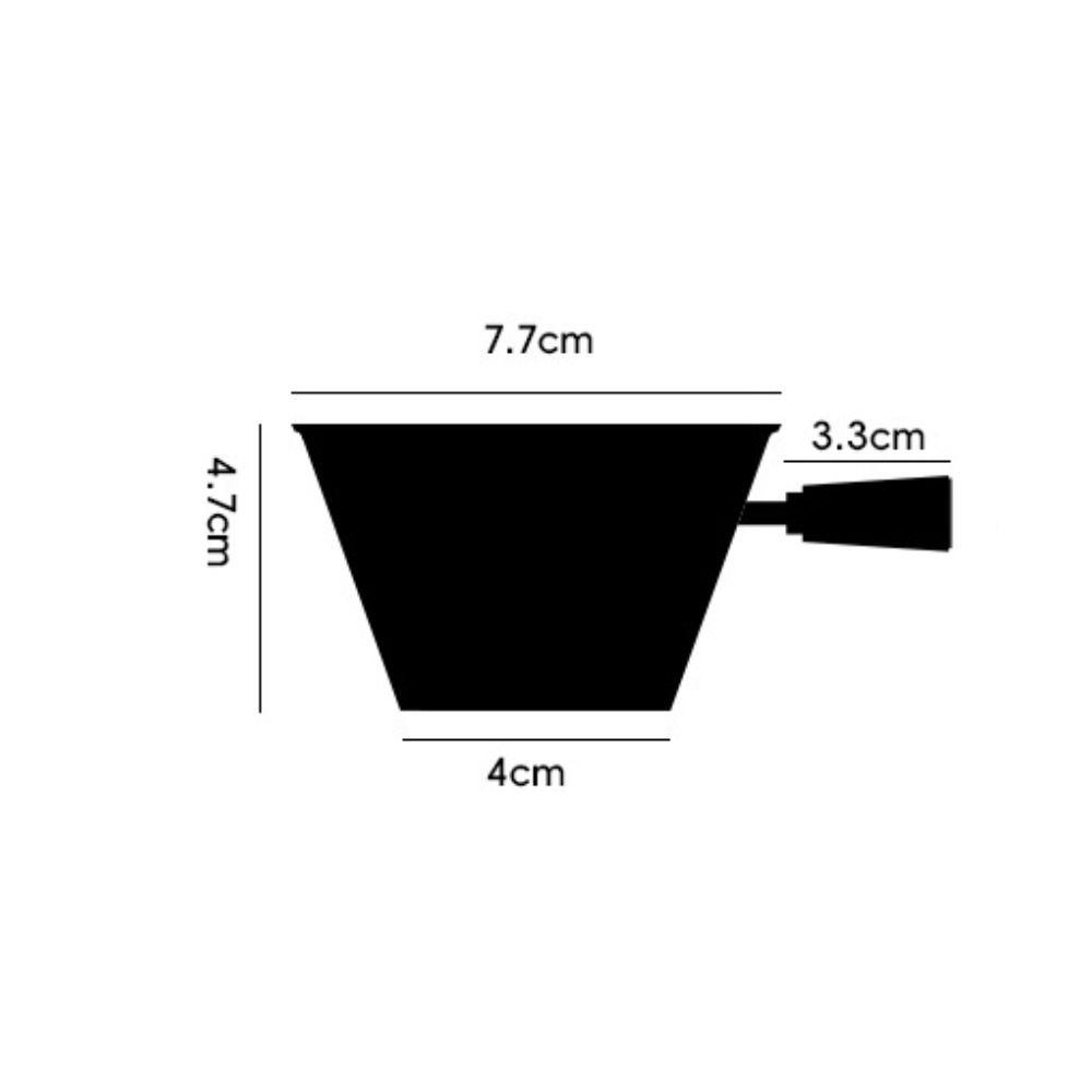 V-shaped Spout Coffee Espresso Cup Wooden Handle Coffee Extract Cup Coffee Measuring Cup  Home