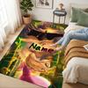 Personalized Name Light Shadow Living Room Non-Slip Area Rug Soft Carpet for Bedroom Playroom Sofa Office Home Decor Doormat