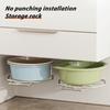 Wall Mount Washbasin Storage Rack Strong Load-bearing Rust-Proof Multifunctional Bathroom Storage Organizer