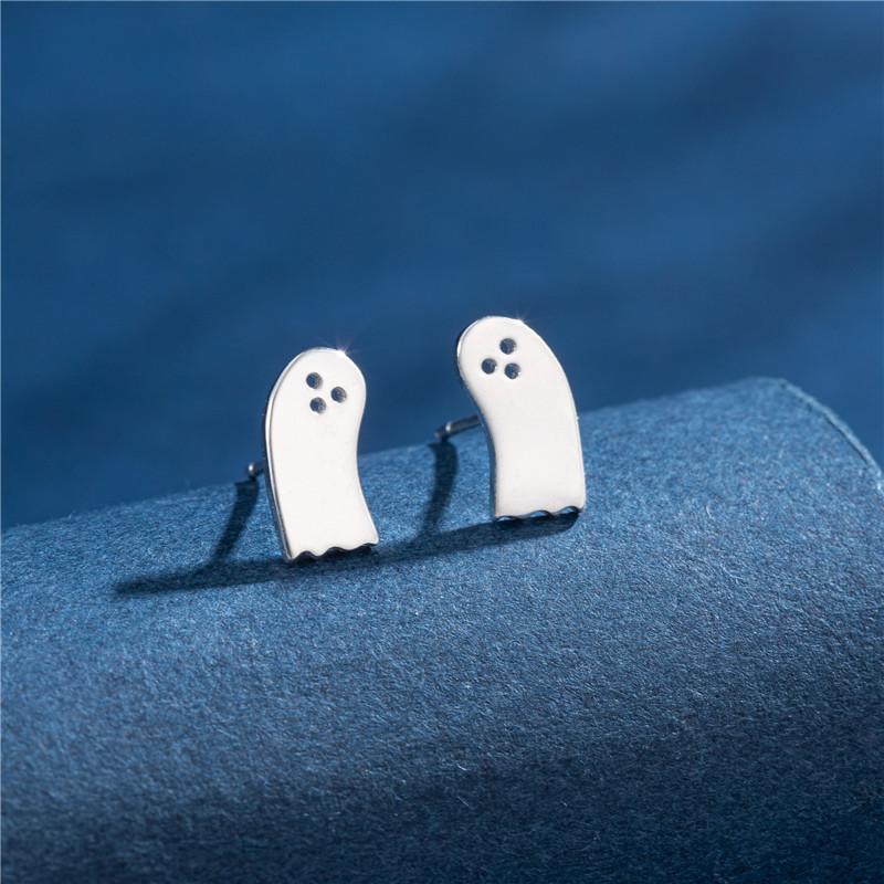 100% Real Sterling Copper 925 Fashion Stud Earrings Minimalist Hedgehog Tiger Penguin Snake Cartilage Studs Hypoallergenic Gift