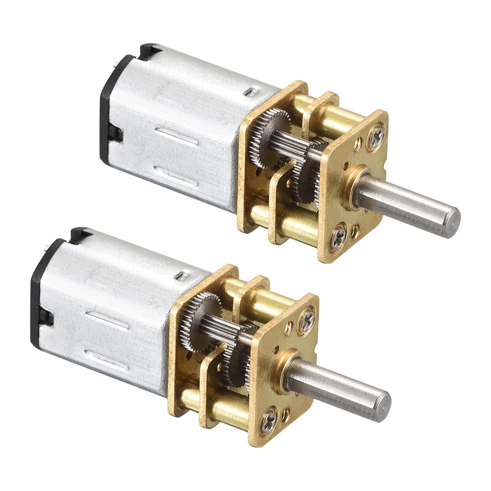 

Rebower Micro Reduction Gear Motor with Full Metal Gearbox, 150RPM DC 6V for DIY RC Aircraft and Model Cars, 2 Pieces