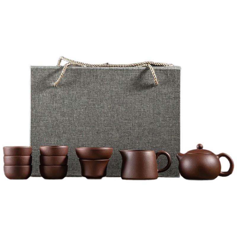 

Yixing Purple Clay Kung Fu Tea Set