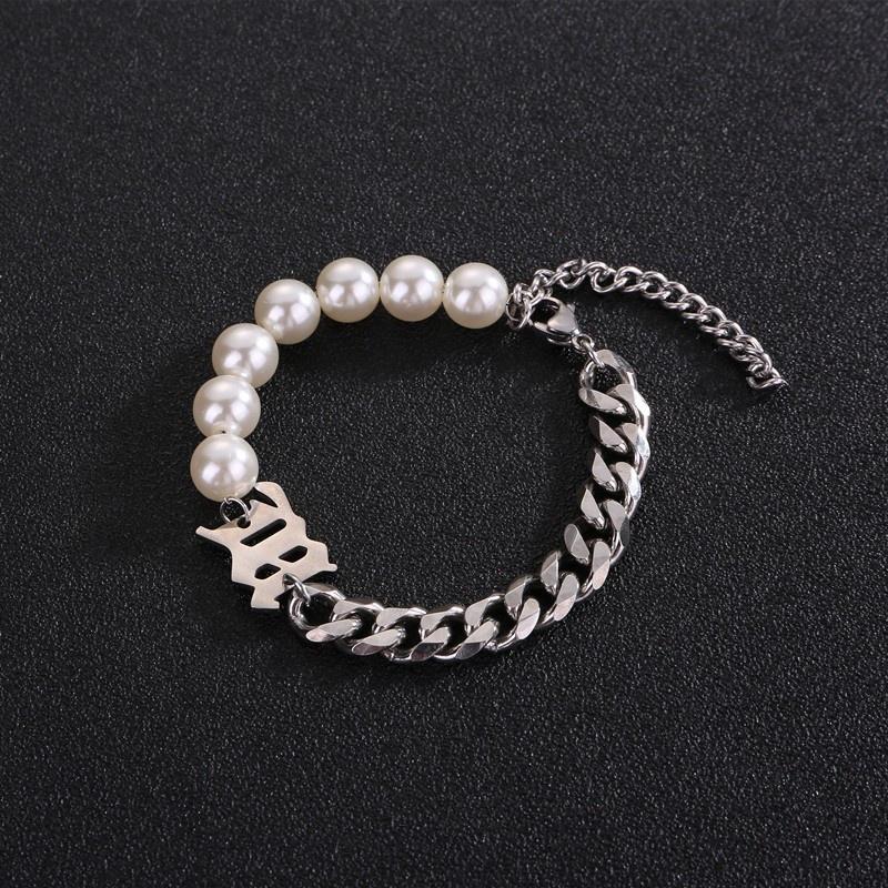 

IF ME Модный жемчужный комплект ожерелья и браслета со стежковым плетением для женщин, ювелирные изделия, модные аксессуары Style 1