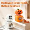Halloween Pumpkin Ghost Sound Fidget Keychain Decompression Funny Charm Portable Stress Reliever for Backpack Decoration