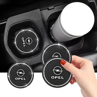 AAHG1 Car Non-slip Water Cup Pad Diamond Rhinestone Bling Decoration For Astra Insignia Mokka Zafira Corsa Vectra Antara Meriva