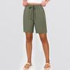 Damen locker gerade Kordelzug Tasche Freizeitshorts