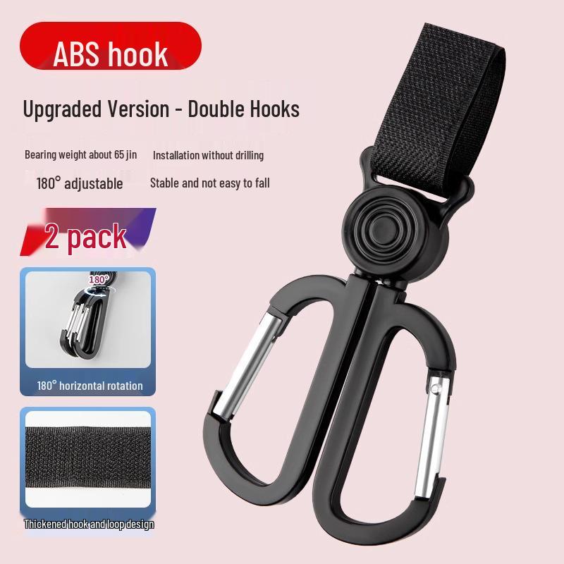 Universal Baby Stroller Hooks for Hanging Bags & Accessories