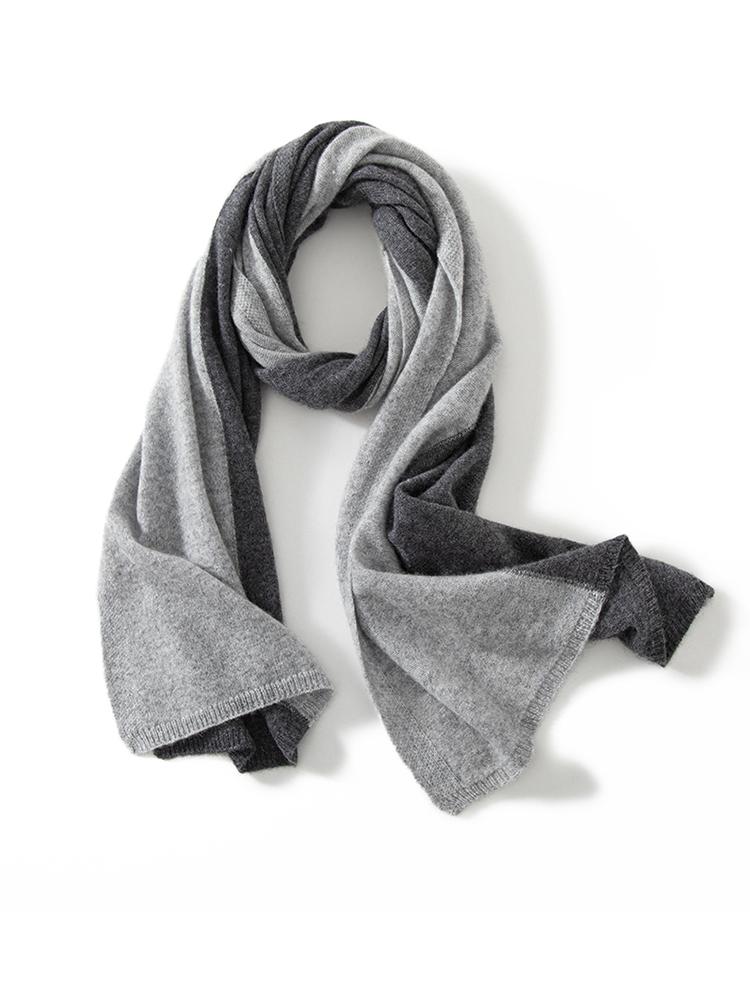 Women Wool Cashmere 2 Tones Match Scarf Pashmina Big Scarves Wrap Shawl Men Cashmere Light-thin Outer Wraps Hijab