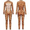 Fantasias de Animal Tigre Veado Adultos Halloween Carnaval Festa Cosplay Roupa Mulheres Homens Faz de Conta Interpretação de Papéis Vestir Macacões