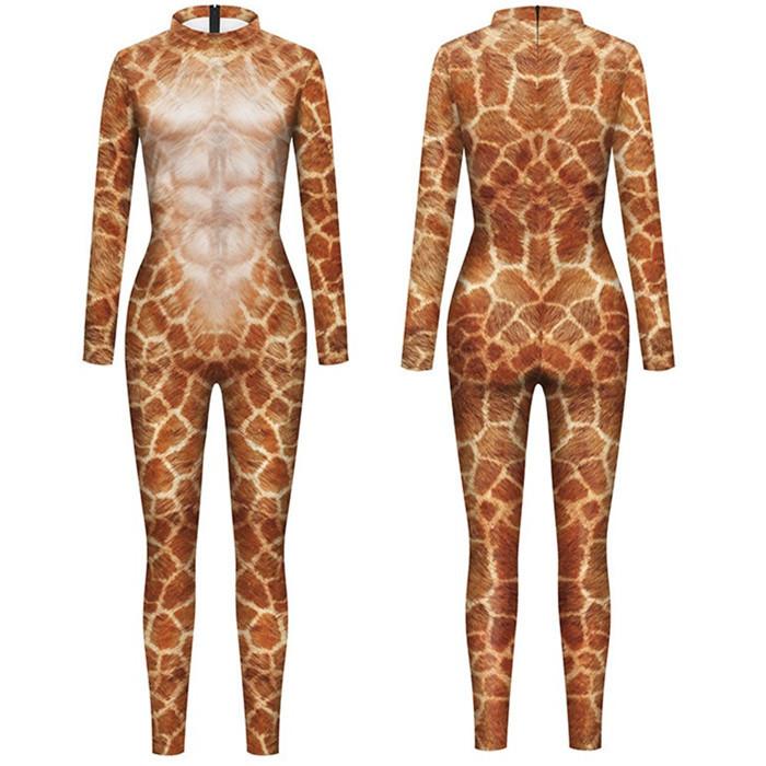 Fantasias de Animal Tigre Veado Adultos Halloween Carnaval Festa Cosplay Roupa Mulheres Homens Faz de Conta Interpretação de Papéis Vestir Macacões
