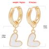 European and American temperament dual-purpose earrings versatile removable love fritillary pendant earrings ear jewelry