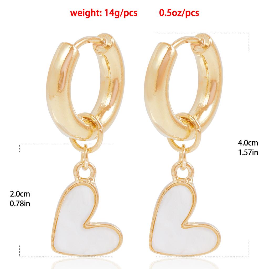 European and American temperament dual-purpose earrings versatile removable love fritillary pendant earrings ear jewelry