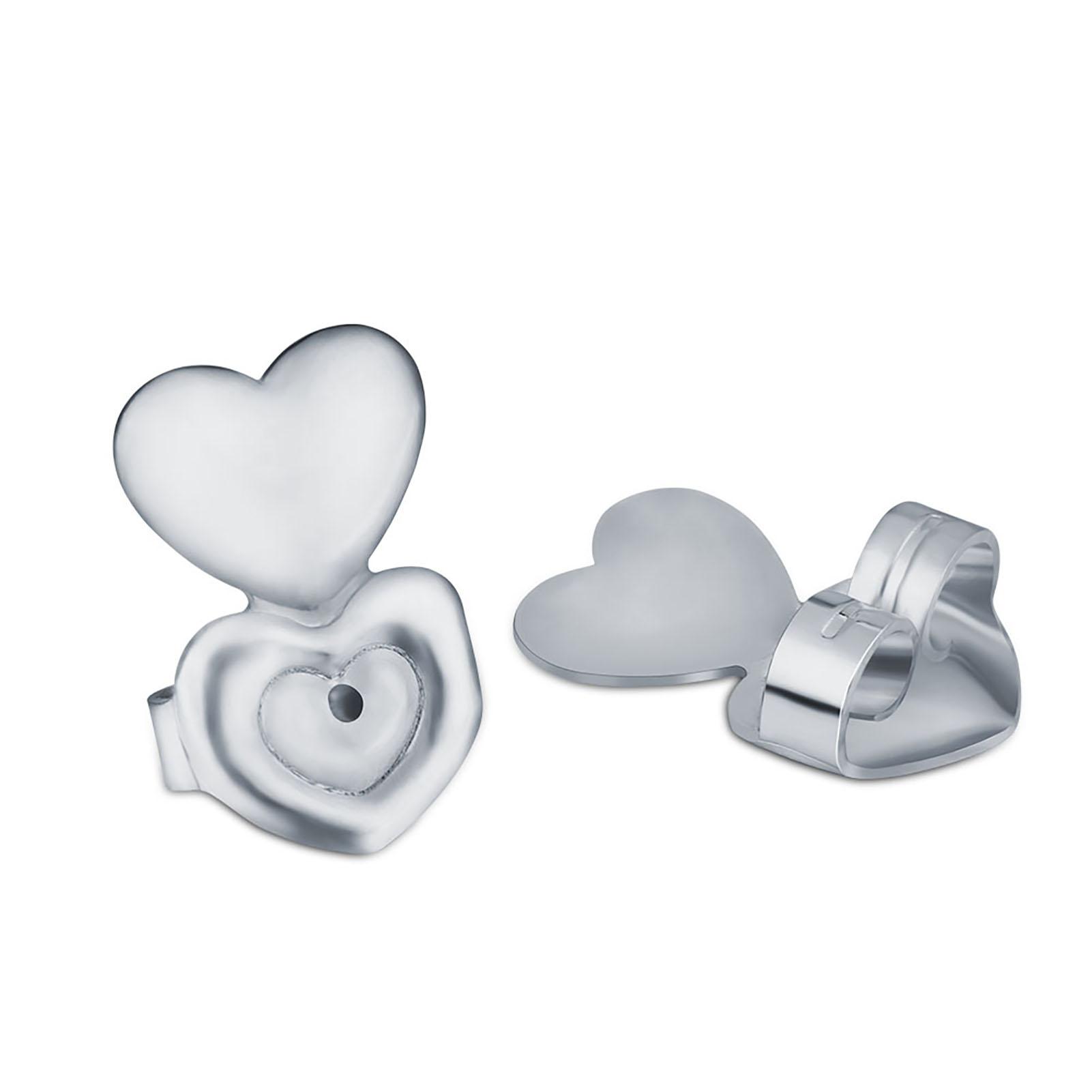 

1 пара Набор Задники для серег Пусеты Гайки Лифтеры Подъемники Медь Поддержка мочки уха Серебро