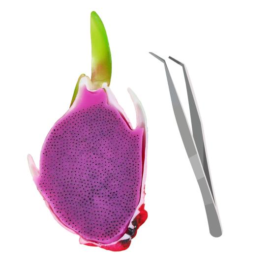 

Yousheng Dragon Fruit Stress Relief Toy with Tweezers Double Layers Fruit Seeds Removal Toy Blackhead Pimples Popping Decompression Sensory Toy червоний