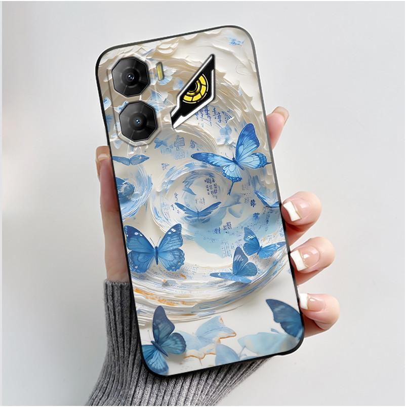 Custodia per Telefono Per ZTE Nubia Neo 3 5G Z2464N Custodia Estetica Moda Gatto Carino Cartone Animato Nero Morbido TPU Silicone Copertura Protettiva Completa