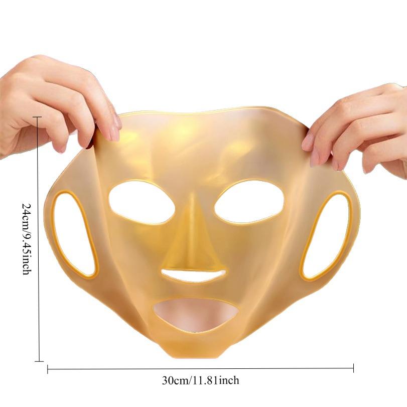 1PC 3D Silicone Mask Mask Auxiliary Artifact Anti-moisture Evaporation Moisturizing Facial Beauty Mask Anti-slip Hanging Ear Type