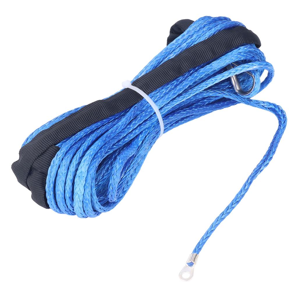 Trailer Winch Rope 6mmx15m  1 4inx50ft Nylon Blue Wear Resistant Replacement for ARB SUVs Trucks UTVs