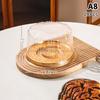 10Pcs Transparent Cake Box Set 4 6 8 10 Inch Reusable Round Birthday Wedding Bakery Container for Pastries and Sweets