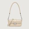 Small bag 2024 new model, high-end niche harmonica chain small square bag, baguette underarm bag, women's shoulder and crossbody bag