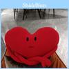 Adorable Healing Heart Shaped Red Plush Arm Pillow For Creative Sofa Dcor Gift For Girlfriend