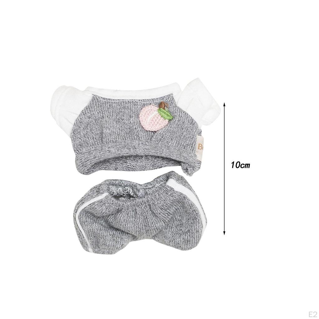 Cloth Doll Clothes, Clothing for 17cm Pendant Doll, Ornament, Dress Up
