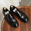 Genuine Leather Tassel Loafers: Men's British Style, Thick-Soled, Slip-On Formal Shoes