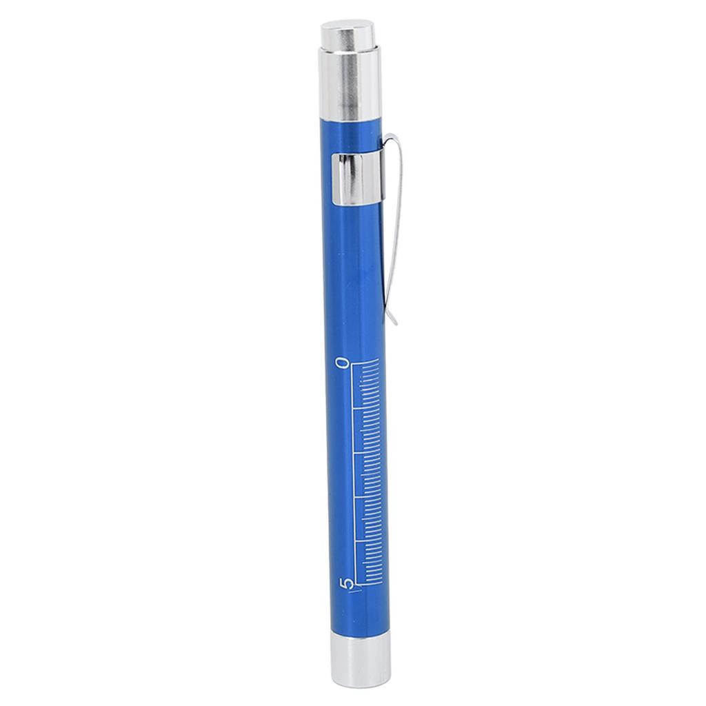 LED Penlight White Lighting Concave Head Aluminum Alloy Medical Pen Light for Throat Blue
