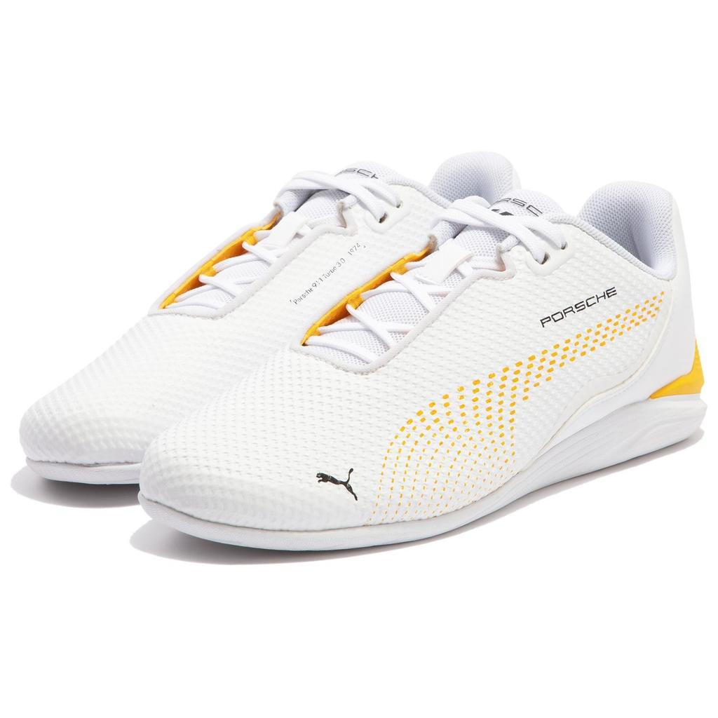 Puma Porsche Legacy Drift Cat Decima Driving Shoes 'White Yellow' Men's 308257-02