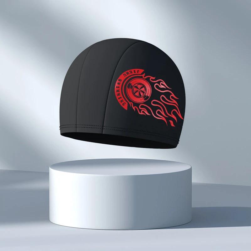 Swimming Caps for Men Women Elastic Nylon Ear Protection Long Hair Swimming Pool Hat Waterproof Bathing Caps Swim Accessories