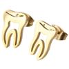 For Women Asymmetric Stud Earrings Stainless Steel Tooth Stud Earrings Doctor Nurse Accessories
