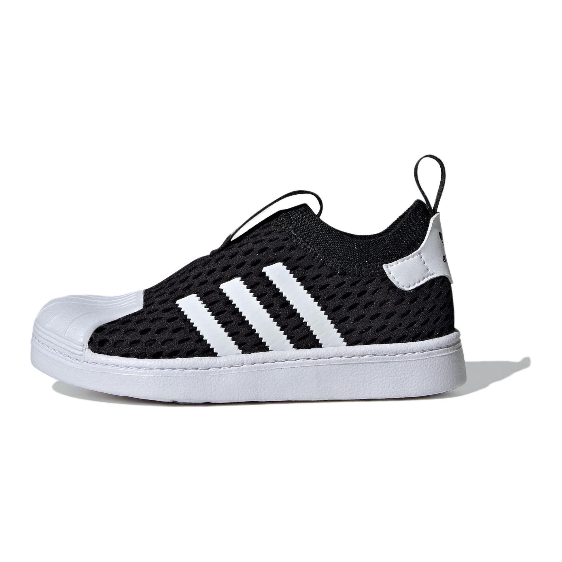 

Adidas Originals Superstar Прочные низкие детские кеды для скейтбординга Детские кроссовки Черные Белые JH6371 33