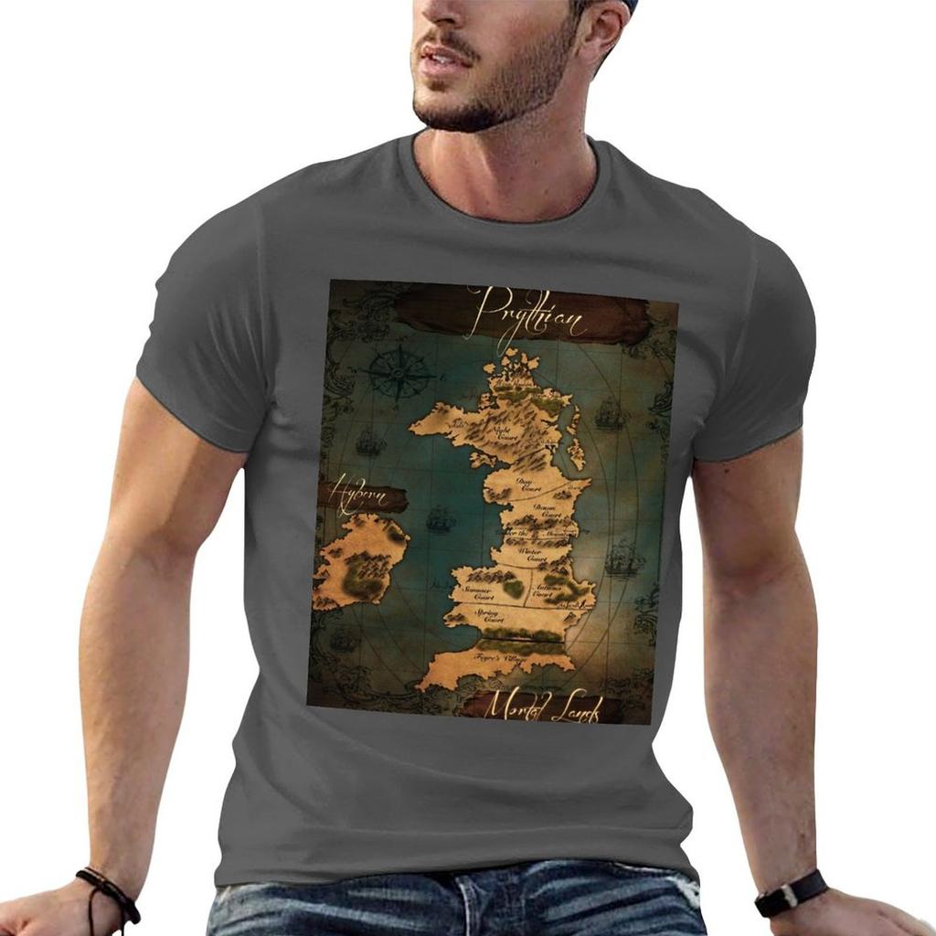 Prythian Map Tshirt T Shirt Personalised Funny T Shirts Cotton Unisex T Shirt Designer Tshirt