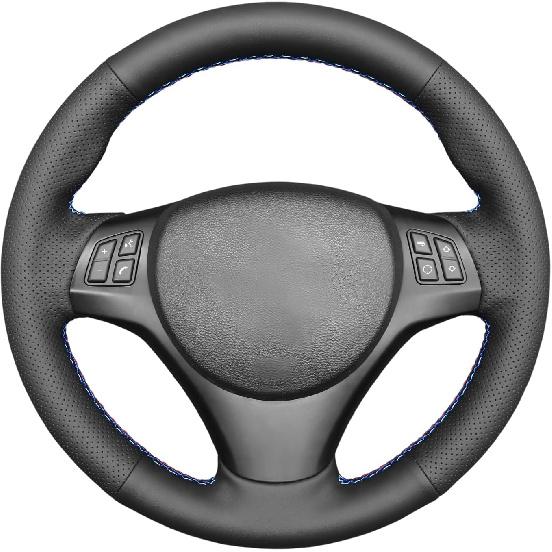 

MEWANT Steering Wheel Cover for BMW E90 E91 E92 E93 E81 E82 E87 E88 / M3 E90 E92 E93 Hand Stitch Microfiber Leather microfiber leather + M th