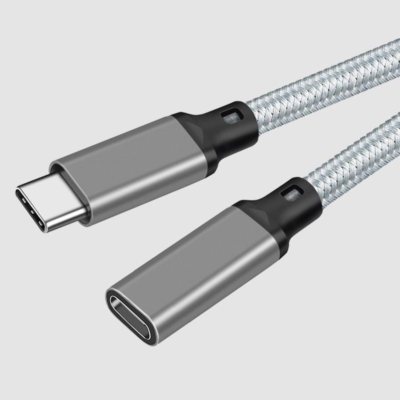 USB C Extension Cable Male To Female Type C USB3.2 Gen2 10Gbps 100W Fast Charging Extender Cord for MacBook Pro Samsung