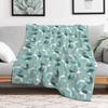 Greyhound and Butterfly Throw Blanket Breathable Lightweight Blanket for Adults Kids