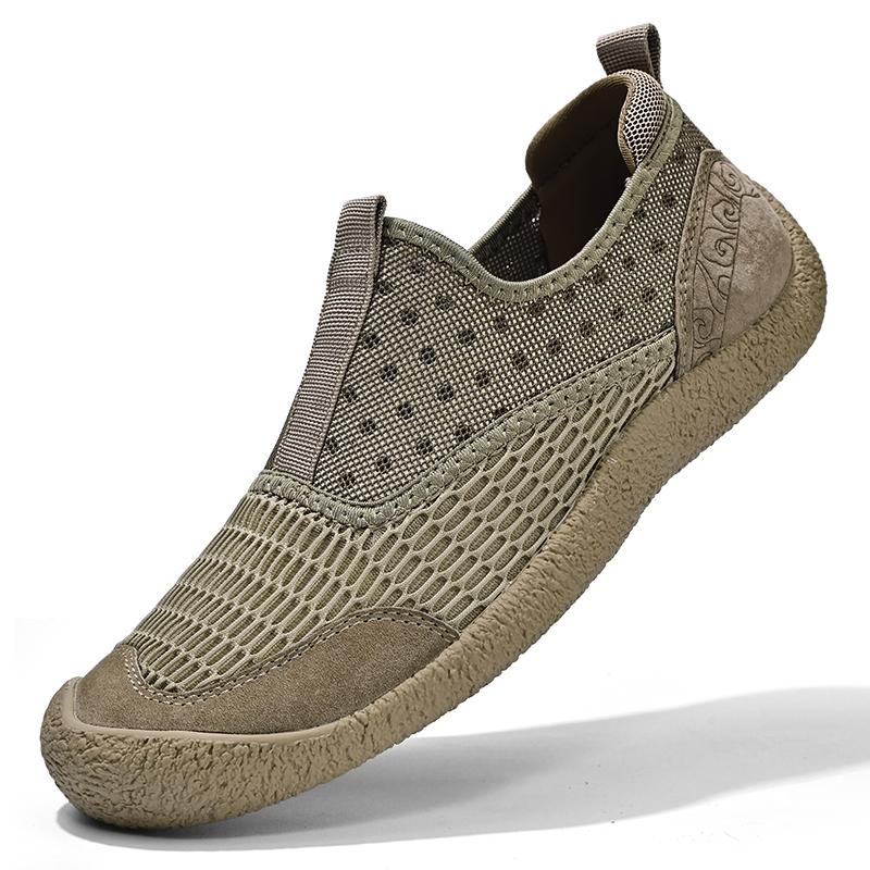 Summer Men Casual Shoes Luxury Brand Men Loafers Breathable Comfort Slip-on Mens Driving Shoes Lightweight Lazy Shoes Moccasins