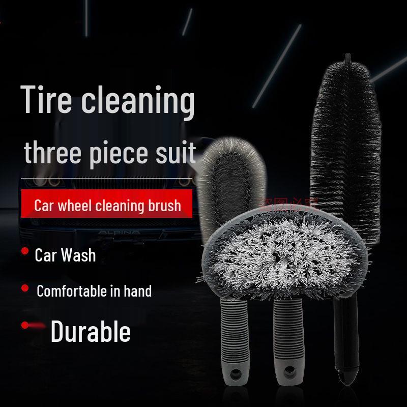 Car Wheel & Tire Cleaning Brush for Steel Rims