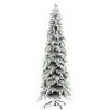 7ft Snow-Covered Unlit Artificial Christmas Tree