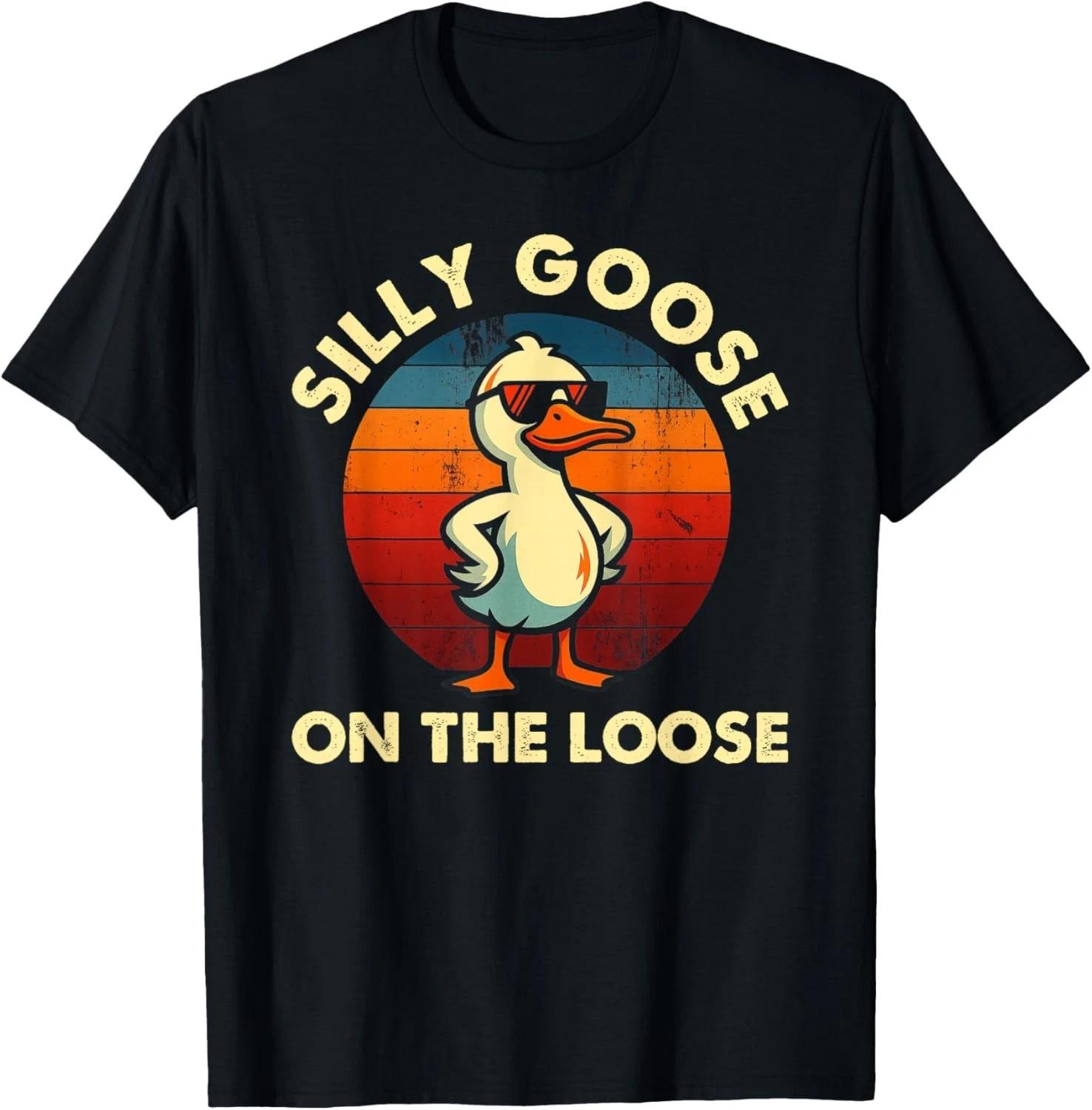 Silly Goose Shirt _ Graphic Tees Men _ Funny Shirts for Men Gift Unisex T-Shirt M