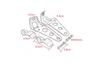 Bike light stay for front fork diameter 35-43mm headlight stay metal