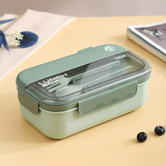 Microwave-Safe Insulated Bento Box with Cutlery for Office & School