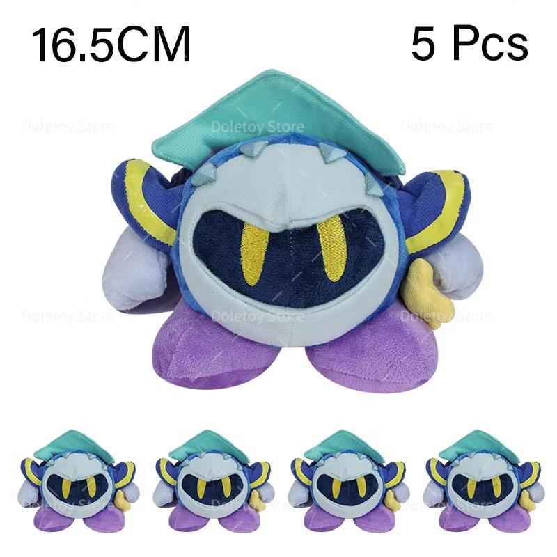 5 Pcs/Lot Anime Kirby Plush Doll Toys Kawaii Star Kirby Swimming Sword Bread Kirby Collection Christmas Birthday Gift for Kid