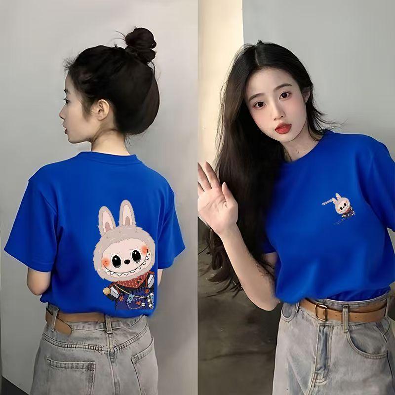 Labubu 3d Print Women T-shirt Summer Short Sleeve Oversized Casual Comfortable Tops