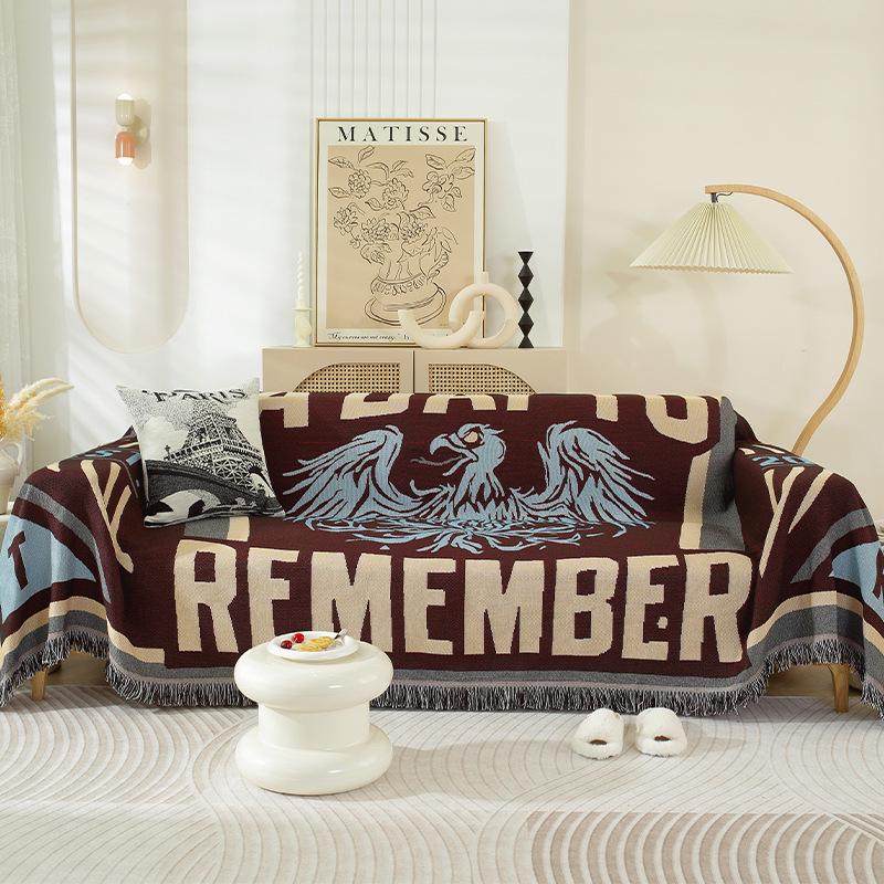 

Nordic Minimalist Sofa Cover for 3-4 Seat Cushion - Full Wrap Blanket Style 90x90 cm