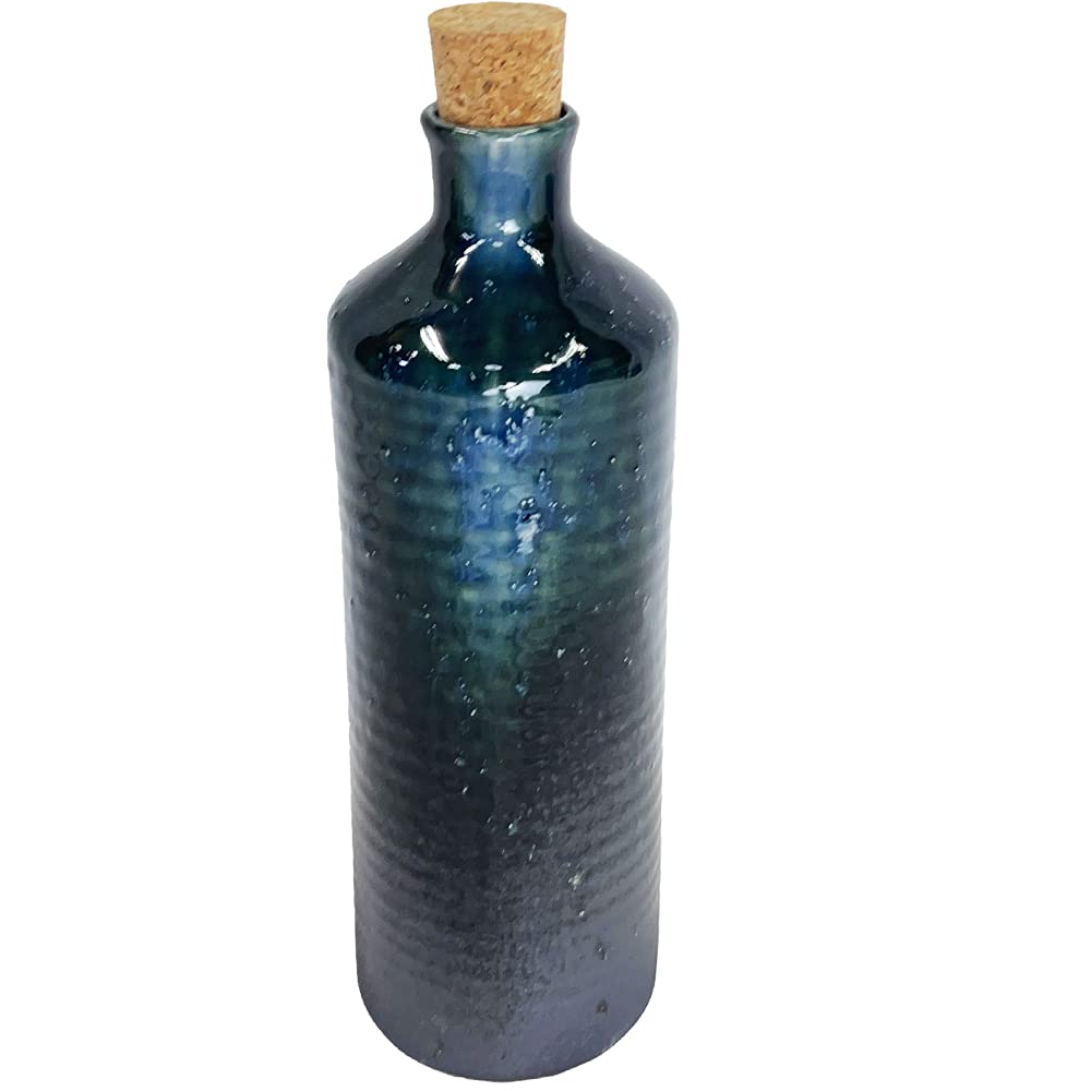 Ion Radium Water Shigaraki Ware Original Bottle Maruni Shigaraki Shigaraki Capacity Direct Perfect for Gifts Bottle, Bottle, Bottle, (Blue Glass), синий
