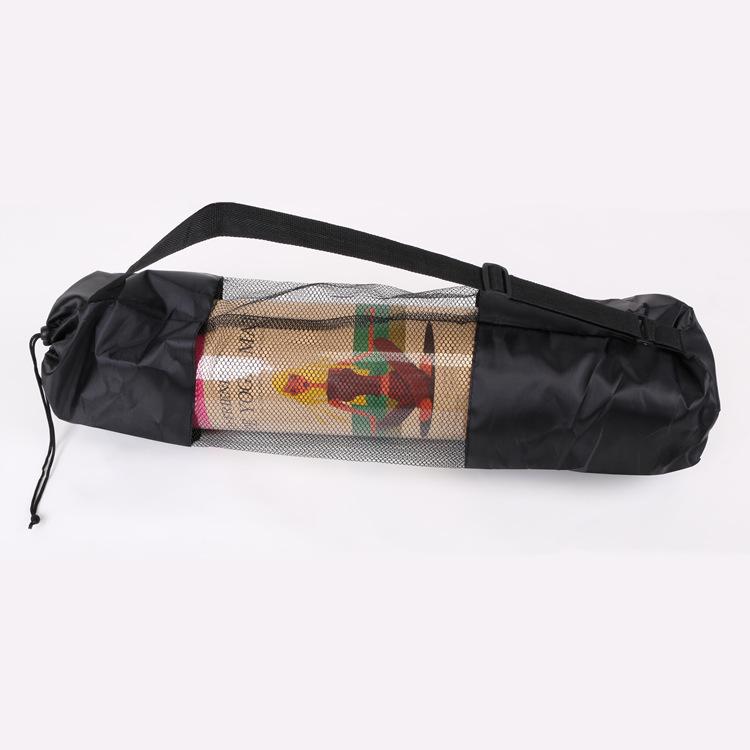 Outdoor Yoga Mat Bag with Drawstring Mesh Pocket - Portable Oxford Cloth Design